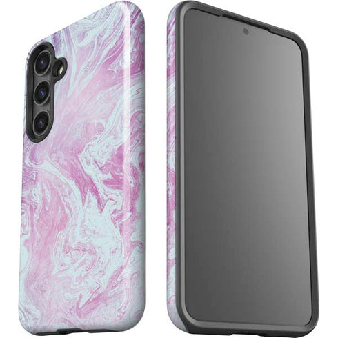 Blue and Purple Marble Galaxy S25 Impact Case